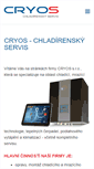Mobile Screenshot of cryos.cz