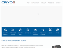 Tablet Screenshot of cryos.cz